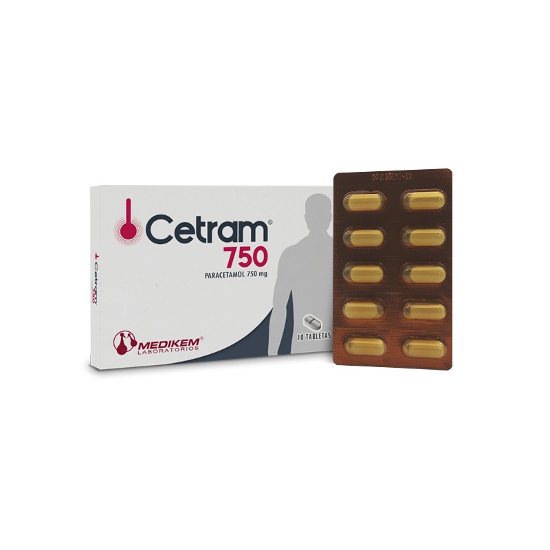 Cetram 750 mg. x 10 Tabletas