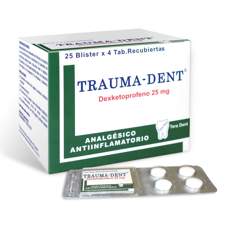 Trauma Dent sobre x 4 Tabletas