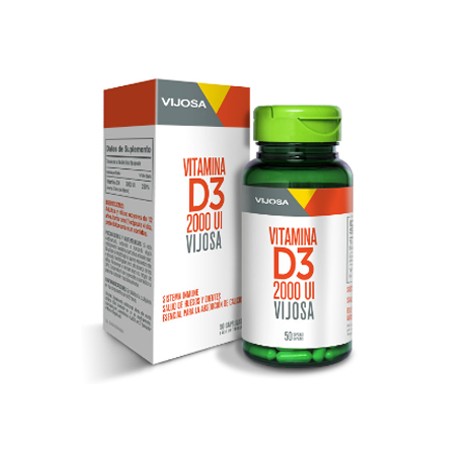 Vitaminas D3 2000 UI Frasco x 50 Capsulas