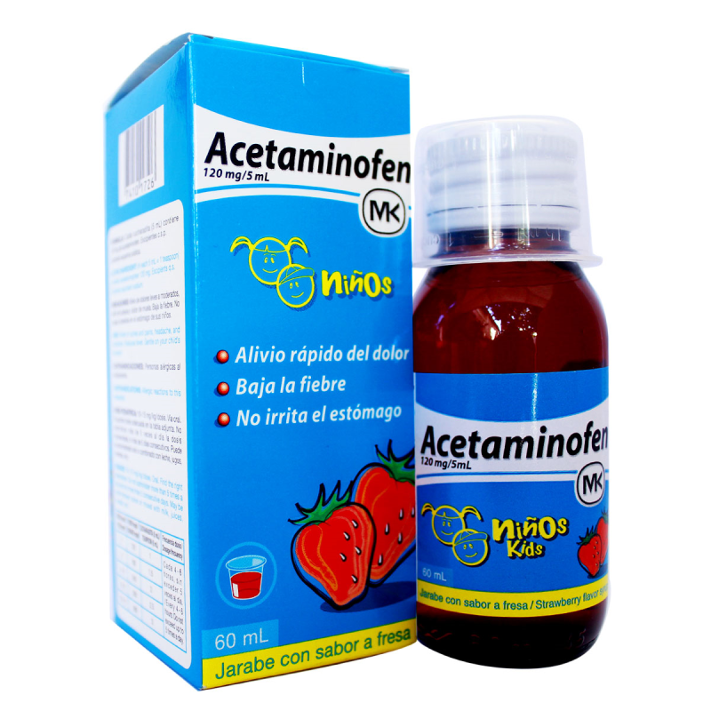 Acetaminofen Niños MK Jarabe x 60 Ml.