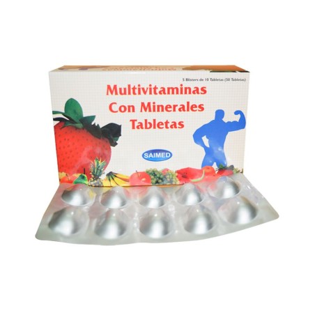 Multivitaminas c/ Minerales Caja x 50 Tabletas