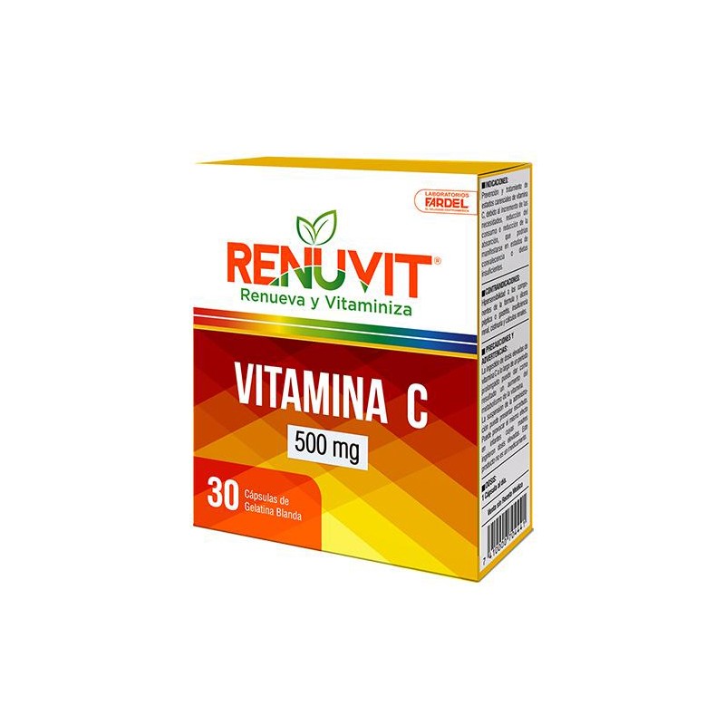 Vitamina C 500 mg. Caja x 30 Capsulas