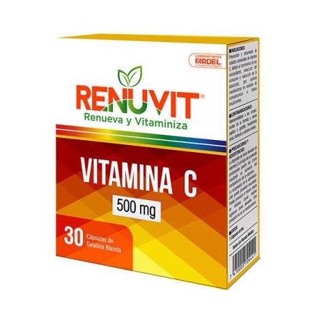 Vitamina C 500 mg. Caja x 30 Capsulas