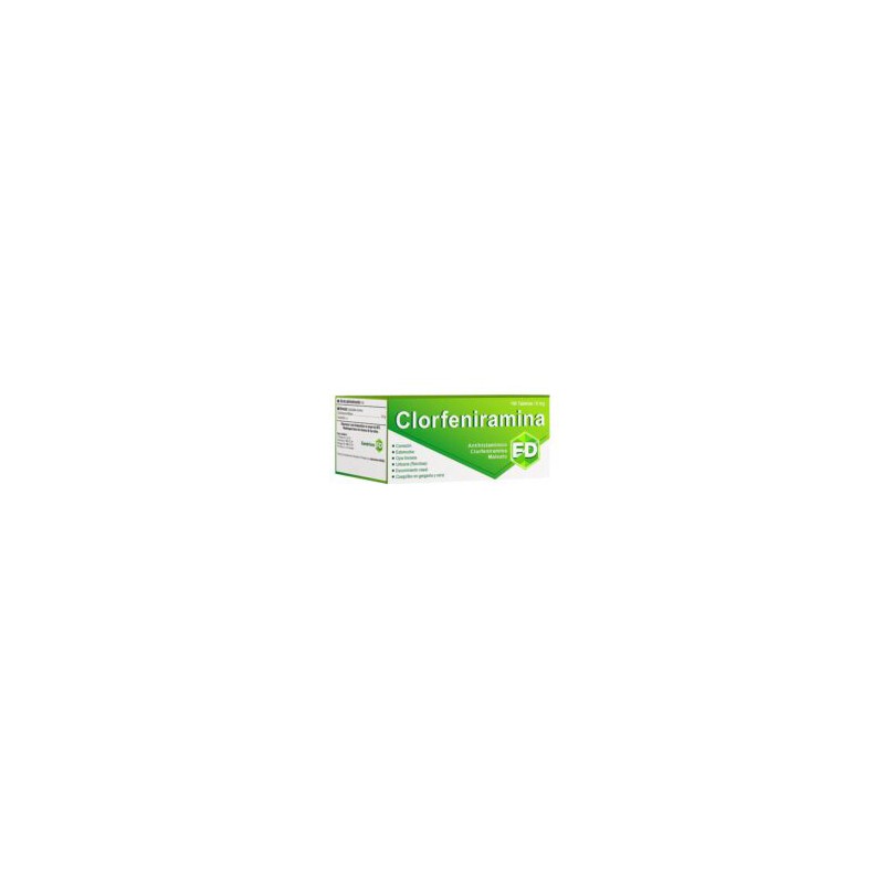 Clofeniramina 8 mg. Caja x 100 Tabletas