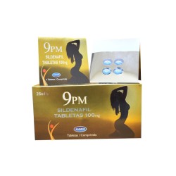 9 PM Sildenafil 100 mg Caja x 100 Tabletas