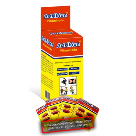 Artribion Vitaminado Caja x 80 Gelcaps (25 Sobres x 4 tabletas)