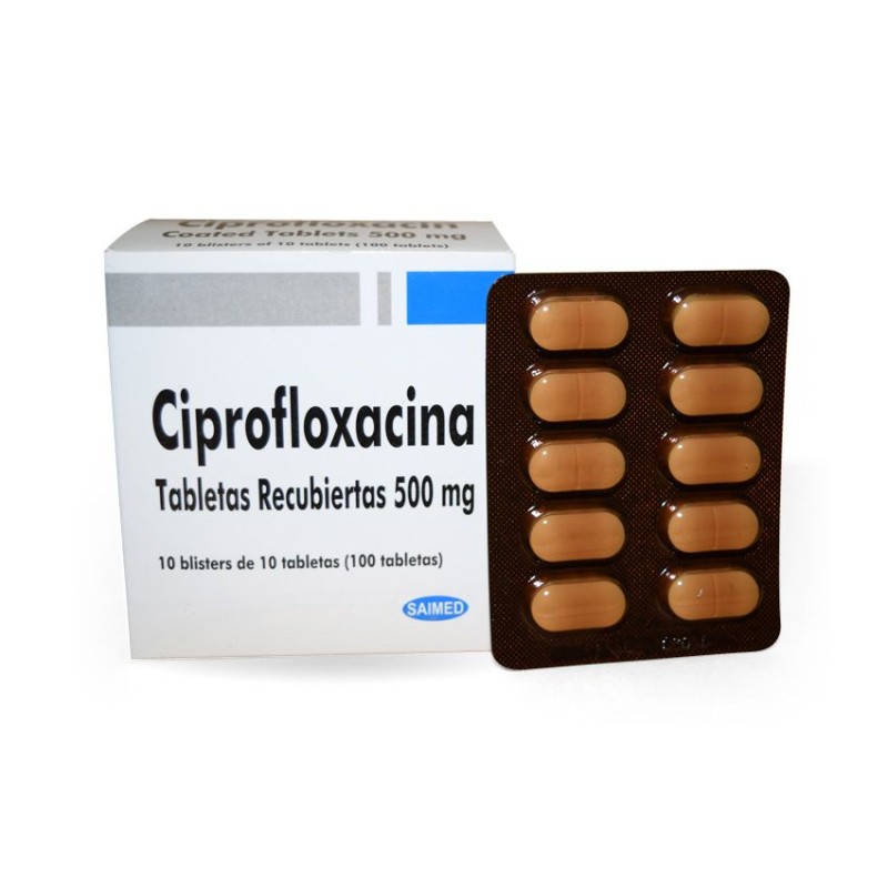 Ciprofloxacina 500 mg  x 10 tabletas