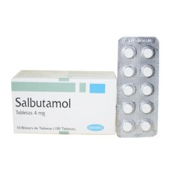 Salbutamol 4 mg. caja x 100...